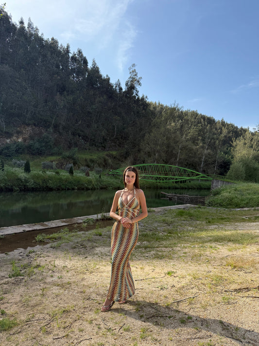 Vestido Longo Tricot